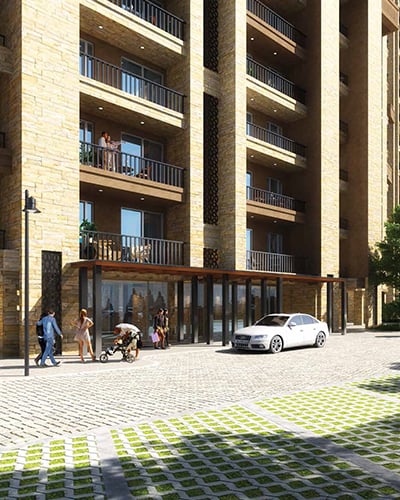 Elegant Drop Off Area